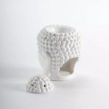 Load image into Gallery viewer, Peaceful Buddha Head Essential Oil Burner with Candle Spoon