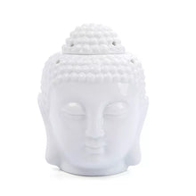 Load image into Gallery viewer, Peaceful Buddha Head Essential Oil Burner with Candle Spoon