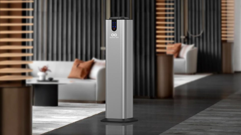 SHAMAN -TOWER SMART BLUETOOTH SCENT DIFFUSER UP TO 2,000 SQSF First Fragrance Included 500ML